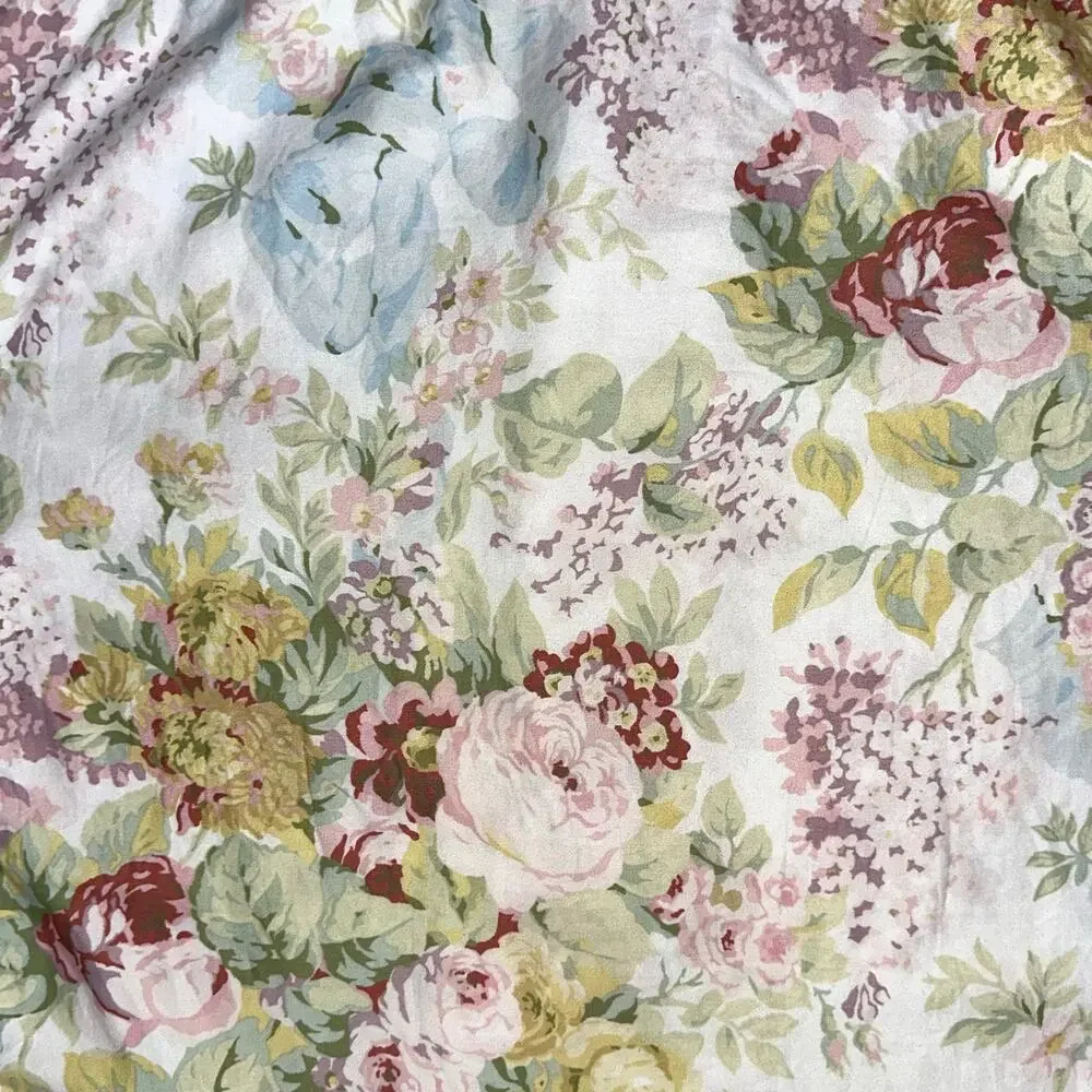 Lauren Ralph Lauren Shelter Island Floral Ruffle Trim Cotton Euro Sham (1)